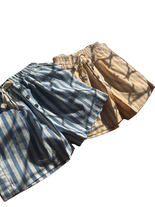 Sky and Mango striped pants